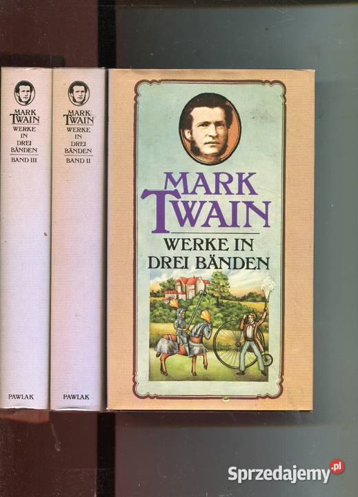 Werke in drei banden Mark Twain Rok wydania 1971 zachodniopomorskie Szczecin