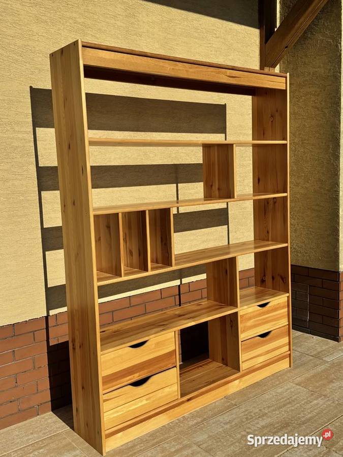 Regał drewniany kredens półki biblioteczka Dom i Ogród Garwolin