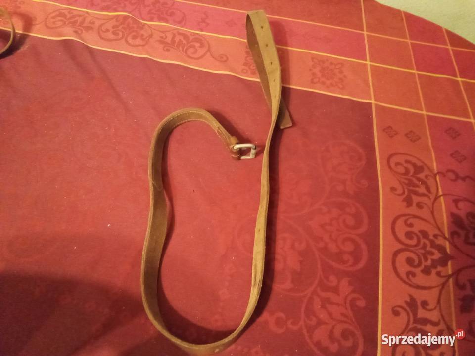 Skórzany stary pasek jasnobrązowy sprzedam