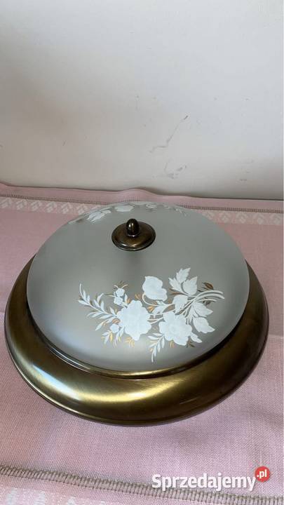 Lampa lampion kinkiet Piękne mleczne szkło z pomorskie