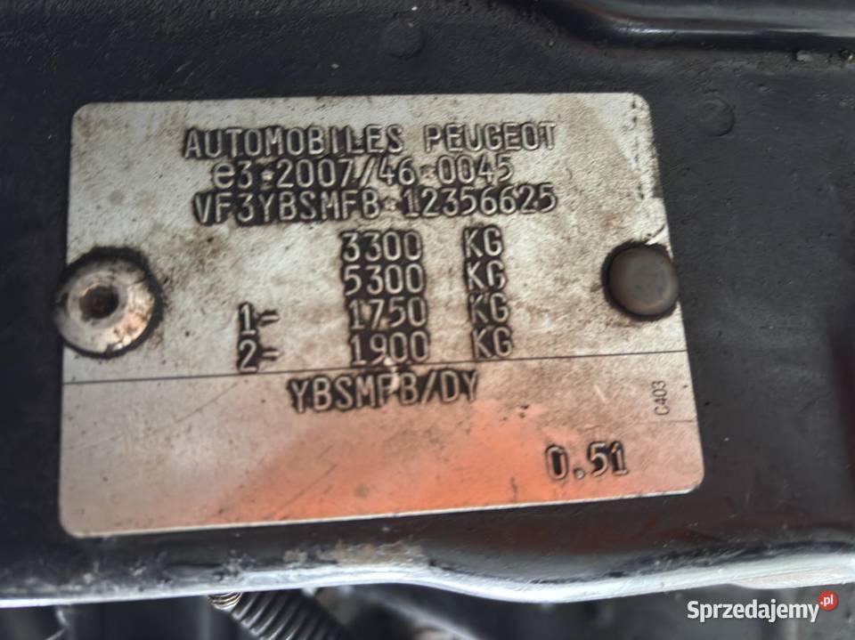 PEUGEOT BOXER 2013 219800 ccm 110 Motoryzacja