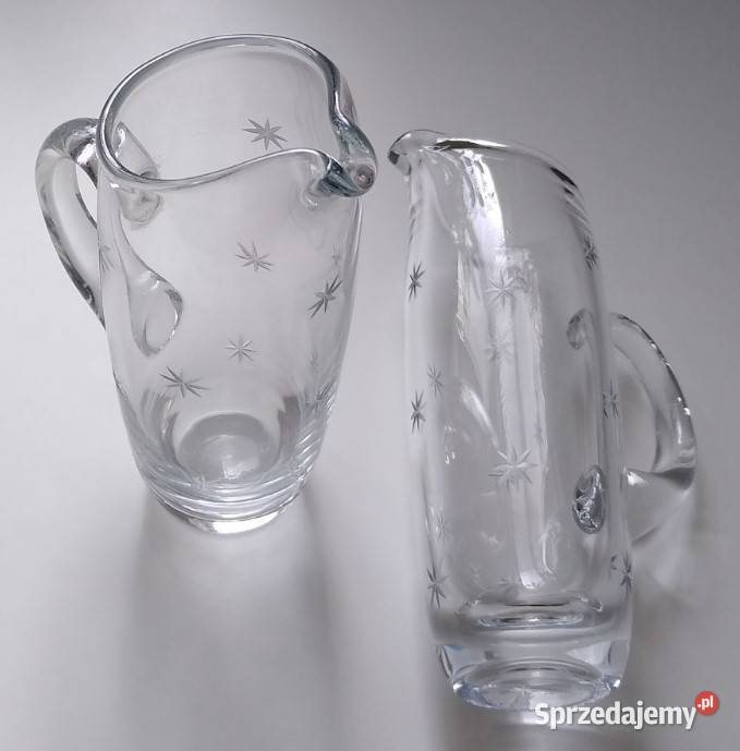 Wazon wazoniki z uchwytem 2 sztuki Porcelana i szkło pomorskie