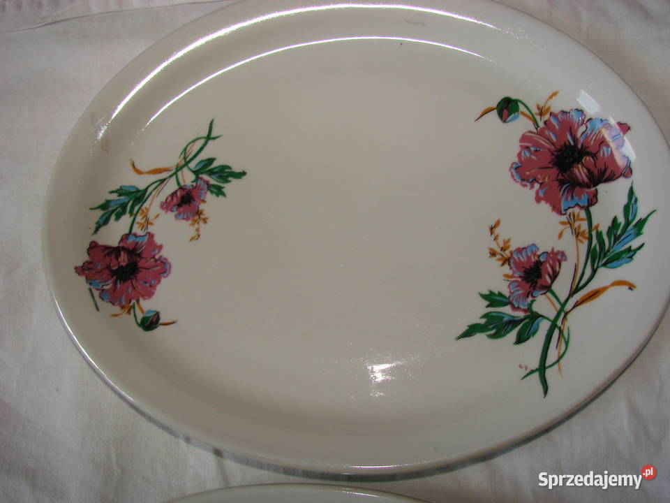 Lubiana Kwiaty półmisek PRL
