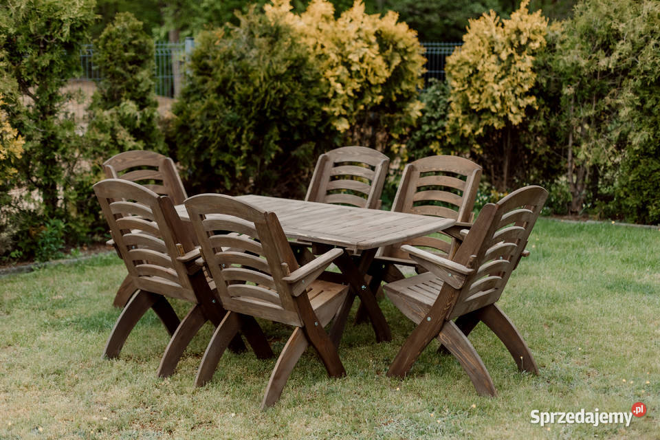 Meble ogrodowe składane tarasowe typ X lamel 4 Kalety sprzedam