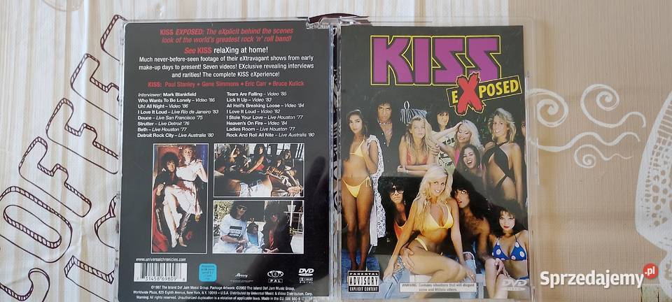UNIKAT KISS Exposed DVD Prawie nowe Płyty i kasety Wąbrzeźno sprzedam