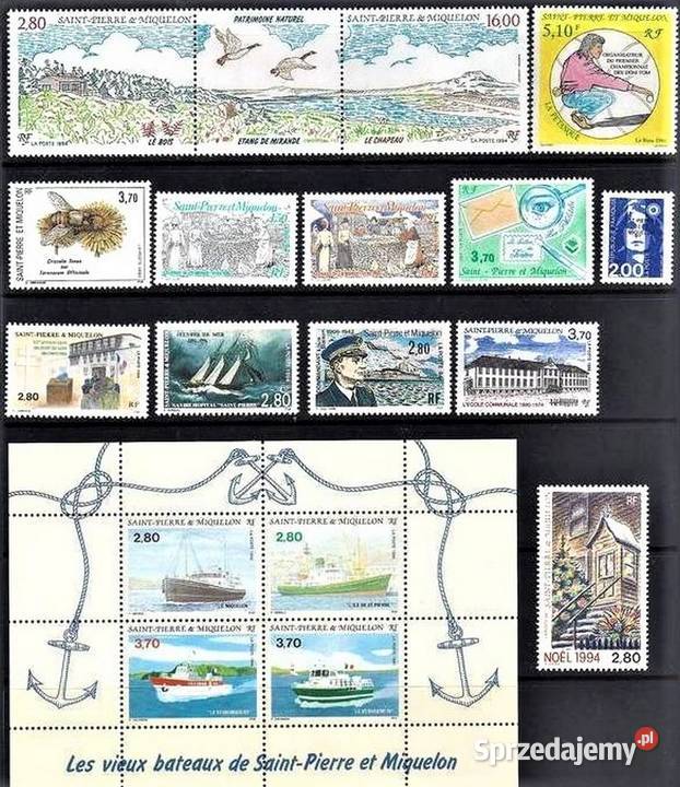 STPIERRE MIQUELON 199219931994 MNH Człuchów sprzedam