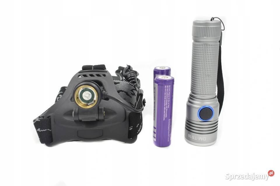 Latarka Czołowa 2 w 1 Profesjonalna LED HIGH