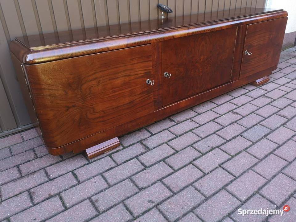 Komoda RTV ARTDECO Niska Orzech 202 Zgrabna Swarzędz