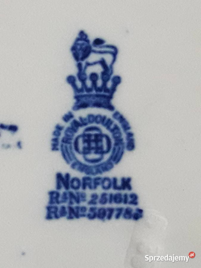 Antyczny zestaw2 naczyń Royal Doulton Janów Lubelski