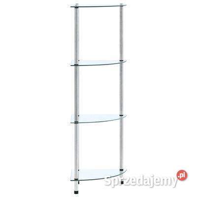 vidaXL 4poziomowa półka przezroczysta 30x30x100 Dom i Ogród mazowieckie Warszawa