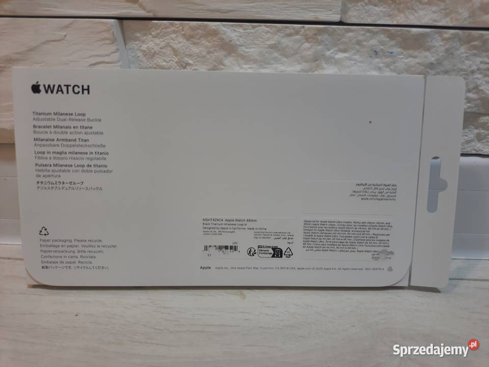 Pasek Apple Watch 49mm Black Titanium Milanese Będzin