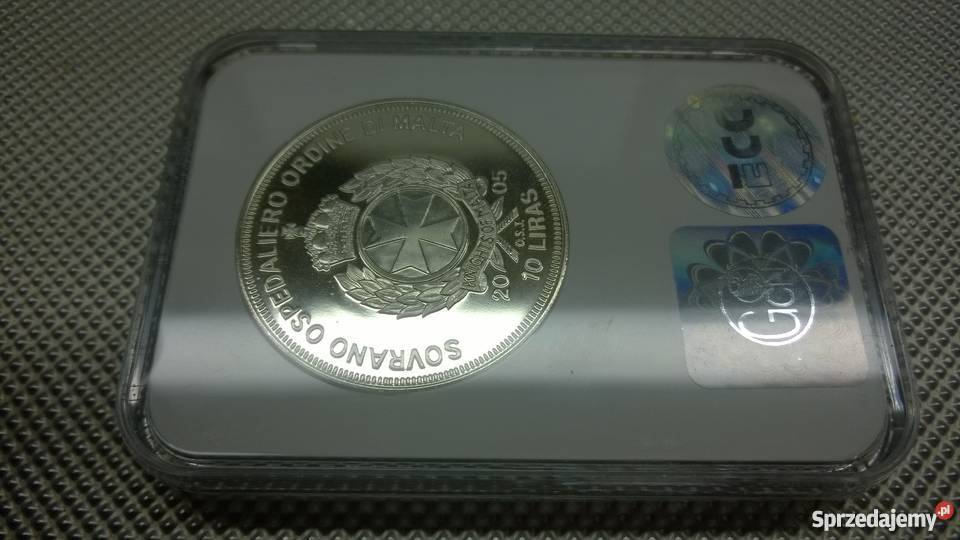 moneta 10 liras MALTA Jan Paweł II Warszawa