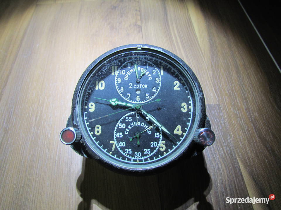 Zegar Lotniczy Chronometr ACZS1 z demobilu Świętochłowice