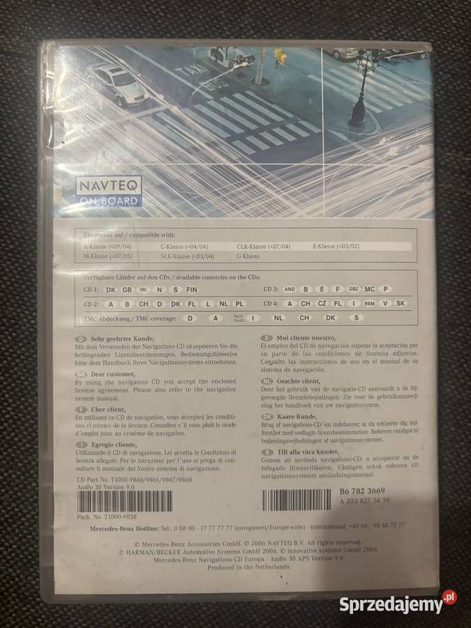 Płytka do nawigacji Mercedes w210 Lidzbark Warmiński