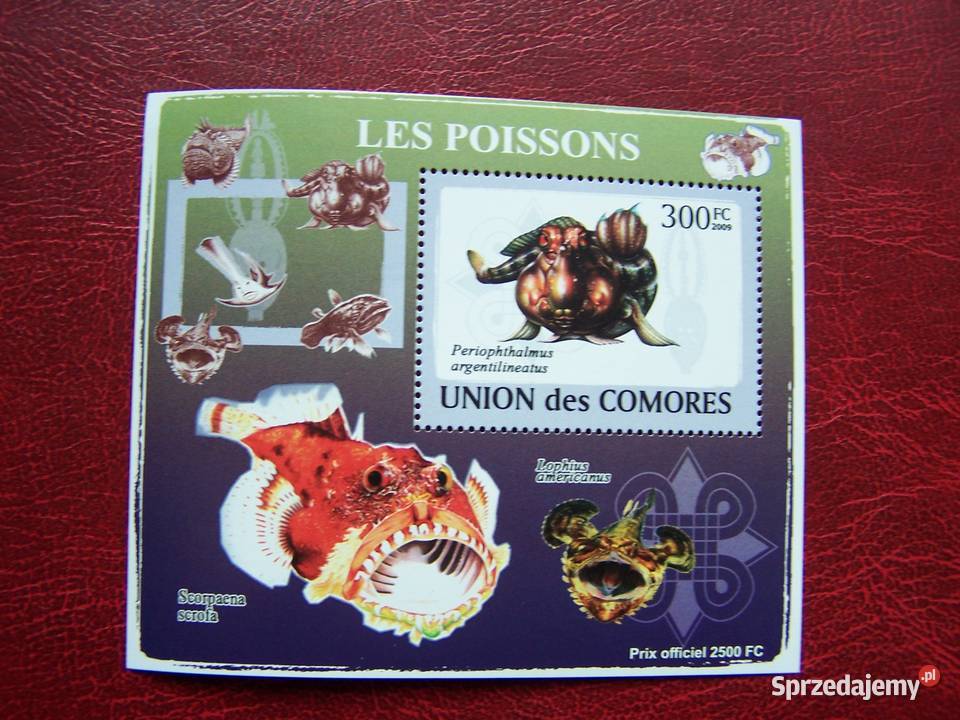 Komory 2009 MNH Fauna Życie Morskie Ryby Nakład