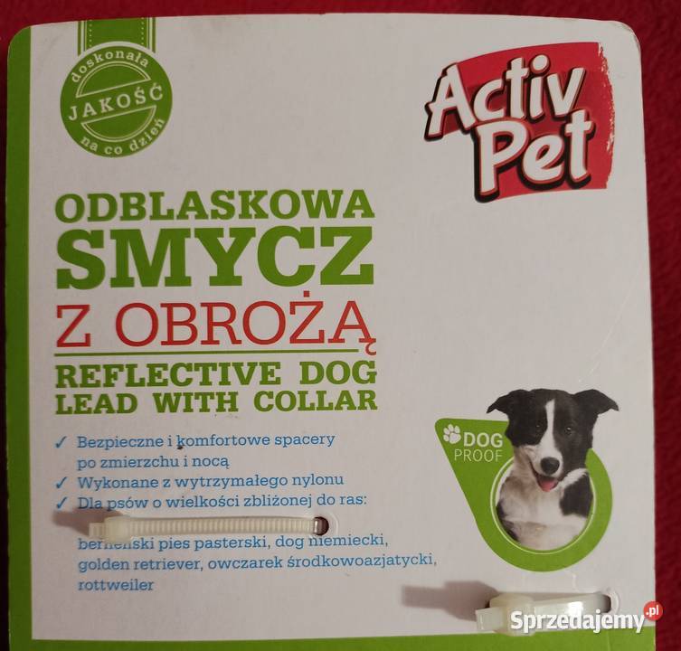 Odblaskowa smycz z obrożą Activ Pet Poznań