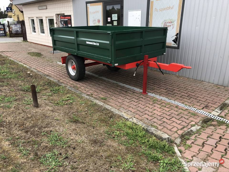 Przyczepa jednoosiwa wywrotka na tył świętokrzyskie Sandomierz