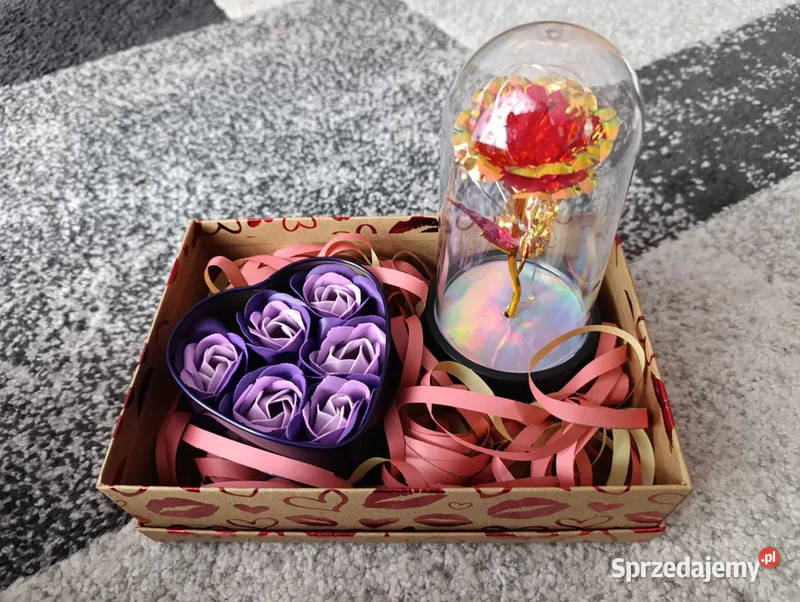 Zestaw Walentynkowy wieczna róża BoxRose róże Zamość sprzedam