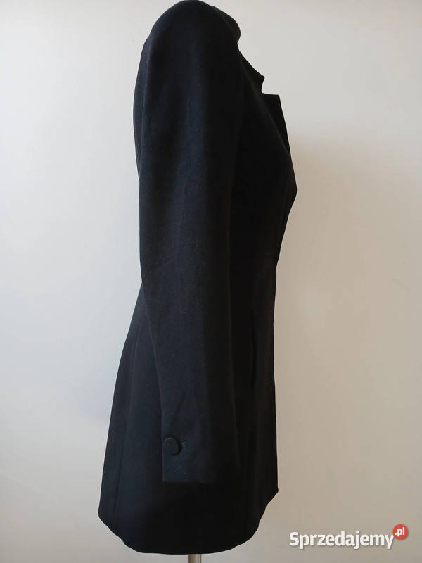 Elegancka marynarkażakiet płaszczyk damskiczarna Kielce