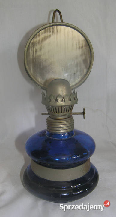 lampa naftowa vintage kobaltowa PRLMDvin dolnośląskie Bartków
