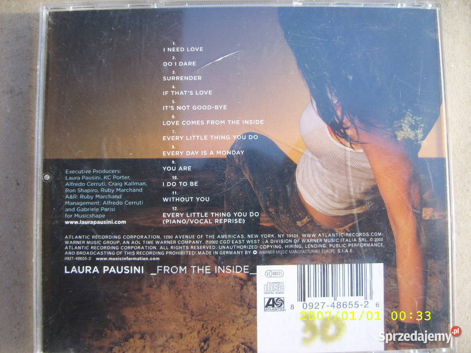 LAURA PAUSINIFROM THE INSIDE pop CD Wołów
