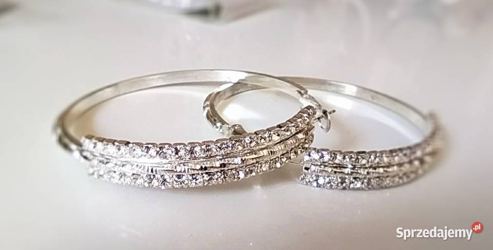 Kolczyki koła cyrkonie