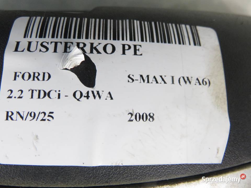 LUSTERKO PRAWE FORD S I 9 PIN 66