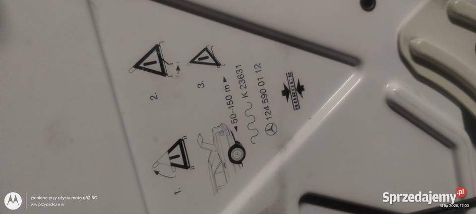 Trójkąt ostrzegawczy Mercedes w124 Kielce