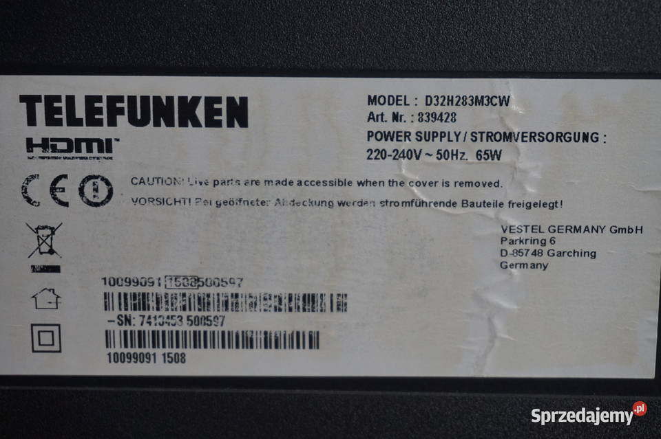 Sprzedam Telewizor Smart WiFi 32 Cale Wysyłka 32cale Dąbrowa Tarnowska
