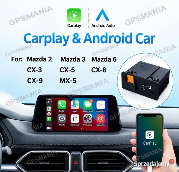 Mazda Android Auto CarPlay do systemu MZD Aleksandrów Łódzki