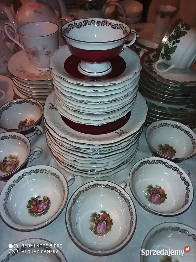 Filiżanka z talerzykiem Alka Import Porcelana i szkło