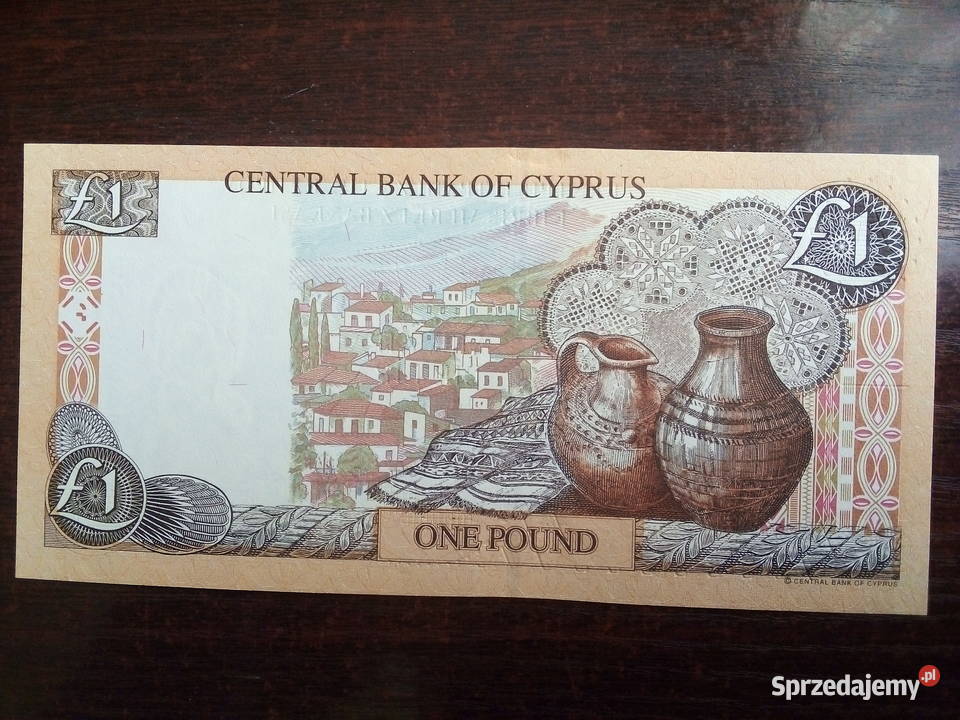 Banknot 1 funt Cypr Numizmatyka sprzedam