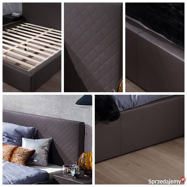 nowoczesne łóżko tapicerowane z materacem Rzeszów sprzedam