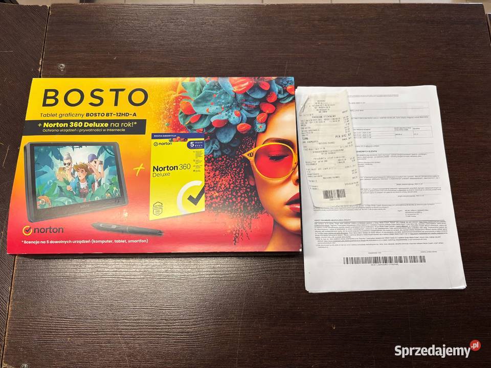 Tablet graficzny BOSTO BT12HDA Norton 360