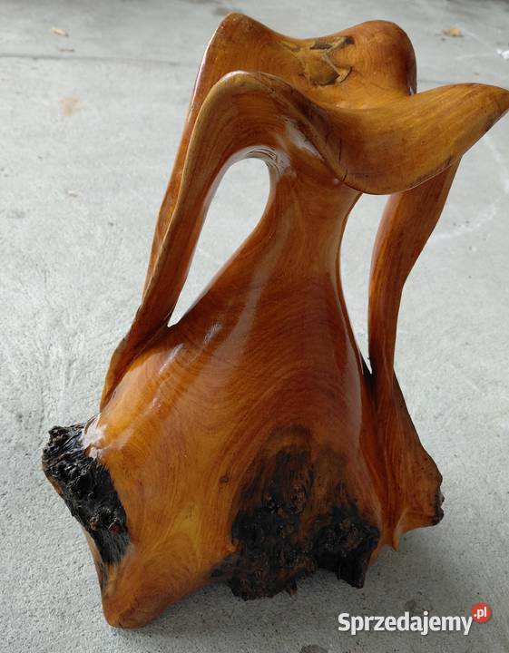 wazon drewniany wykonany z pnia 273 Byczyna