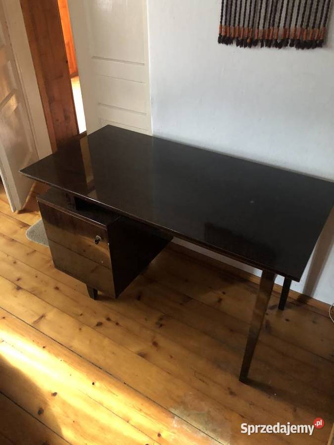 Biurko Vintage PRL 1975 projMieczysław Puchała Antyki, Sztuka, Kolekcje małopolskie Kalwaria Zebrzydowska