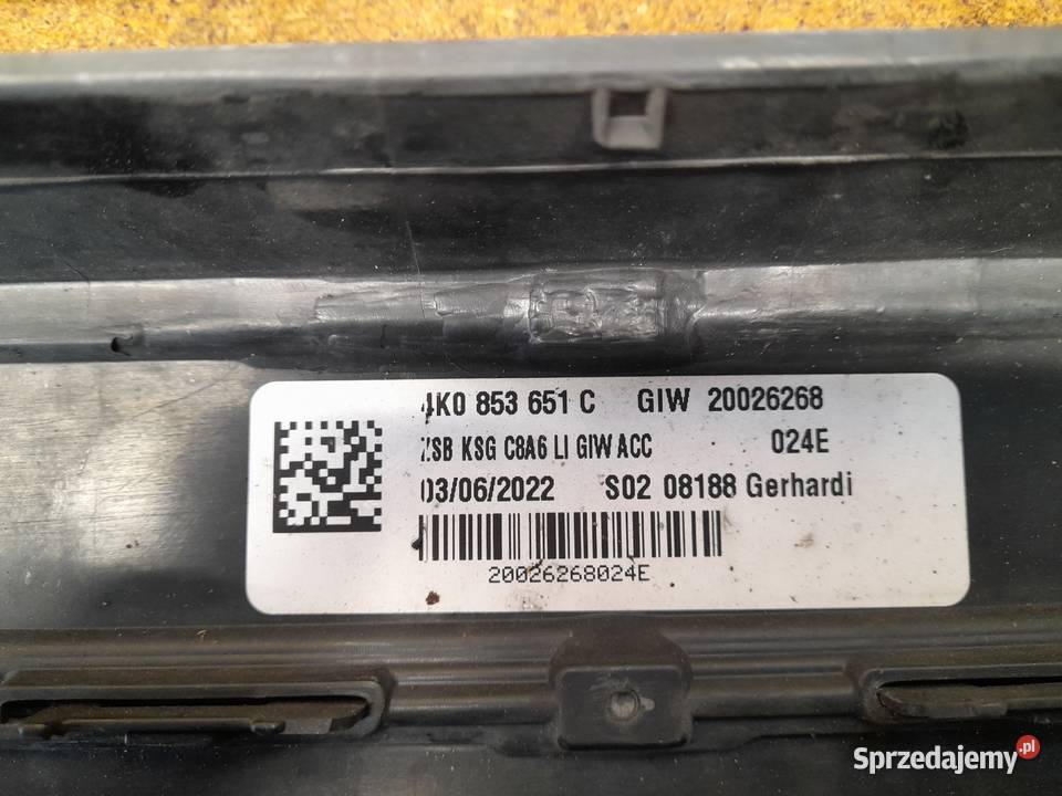 AUDI A6 C8 GRILL ATRAPA CHŁODNICY 4K0853651C Goleniów