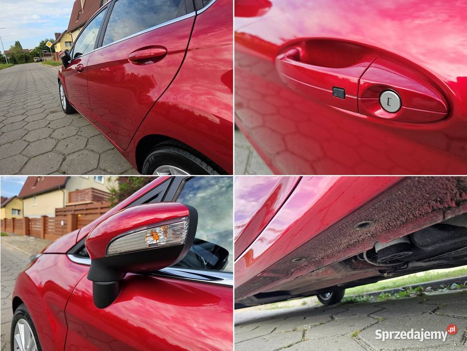 Ford Fiesta Titanium 10 101 2017 r Zarej Stan czerwony Ostrów Wielkopolski