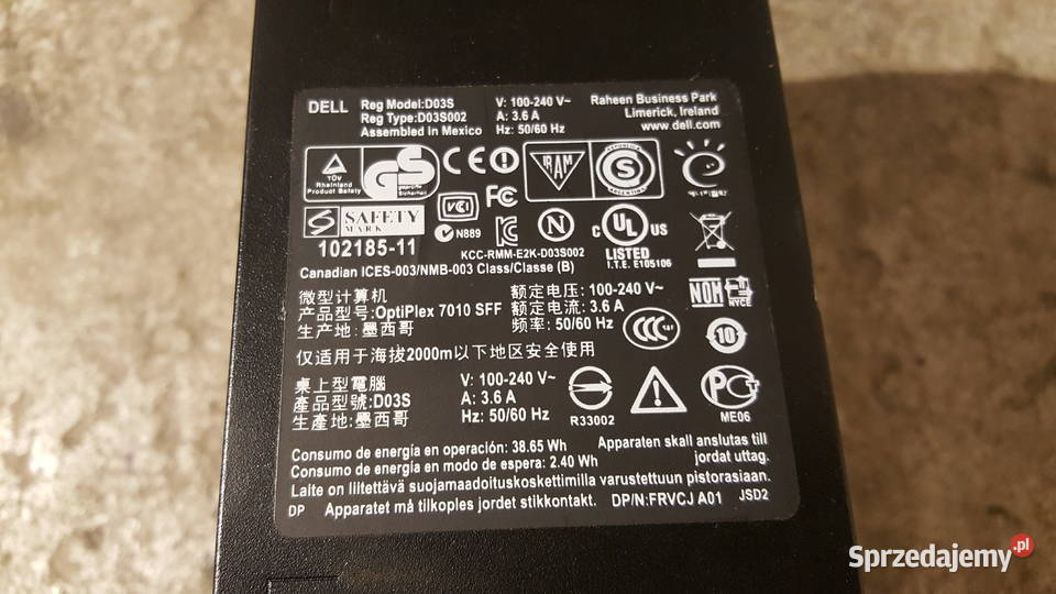 Komputer DELL Monitor LED LG 20 Pamięć RAM 16 Zielona Góra