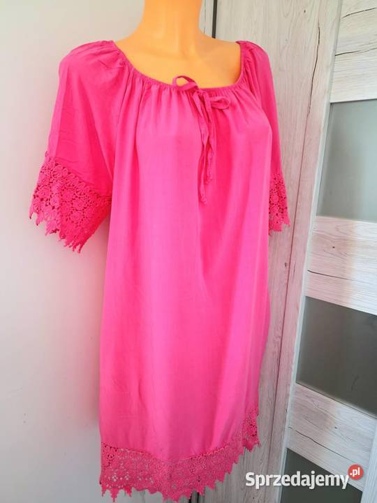 LXL Sukienka hiszpanka lato fuksjowa nowa Rozmiar 42(XL) Braniewo