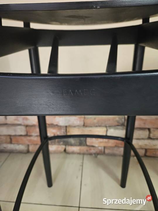 Stołek barowy hoker czarny FAMEG śląskie