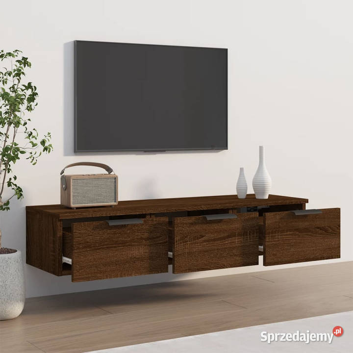 Szafka wisząca brązowy dąb 102x30x20 WM817098 Warszawa