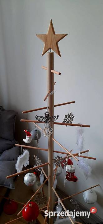 Świąteczna choinka drewniana ozdoba świąteczna Radków sprzedam