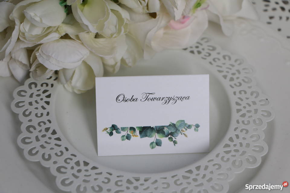 Zaproszenia ślubne z eukaliptusem A028 KSP Bydgoszcz