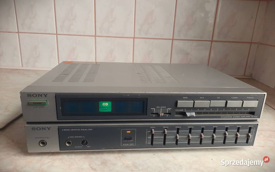 Wzmacniacz z korektorem Sony TAV30 Vintage 1984 Wzmacniacze i pokrewne śląskie Piasek sprzedam