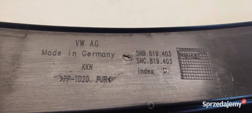 VW TIGUAN II PODSZYBIE LEWE 5NB819403