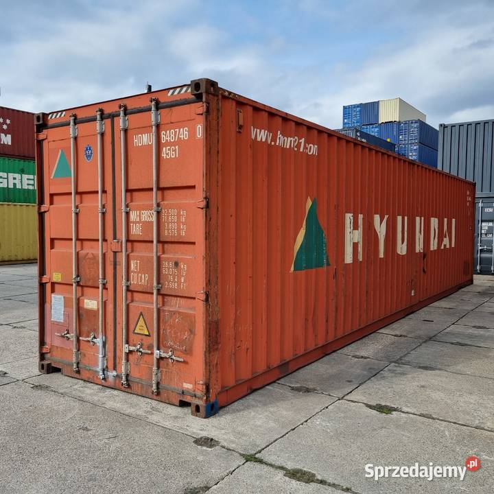 Kontener morski magazynowy 40 DVHC 12M transport Poznań