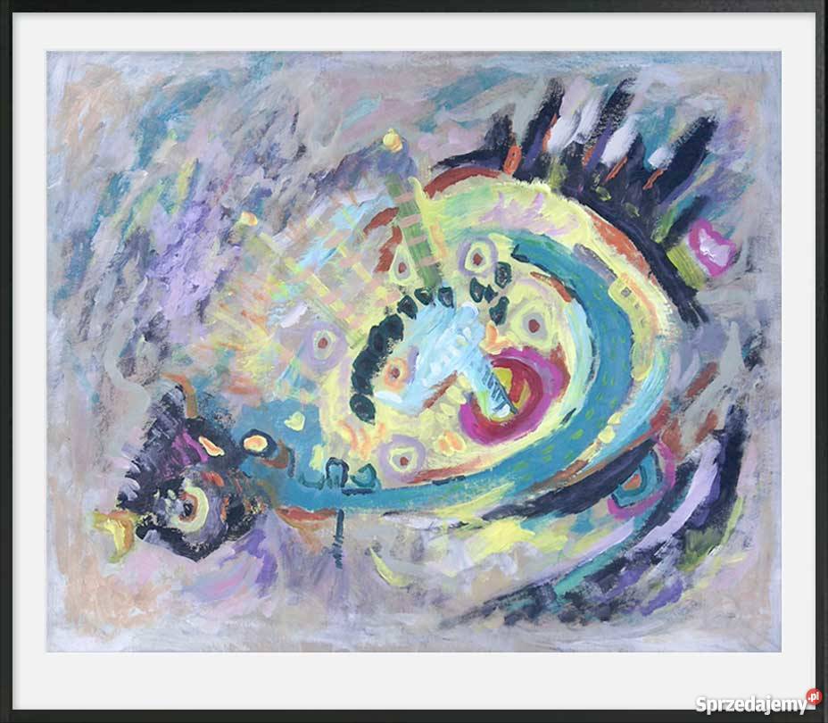 Abstrakcja 133 obraz abstrakcyjny ekspresyjny Karpacz sprzedam