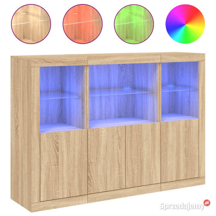 Szafki z oświetleniem LED 3 dąb sonoma WM3209109 mazowieckie Warszawa