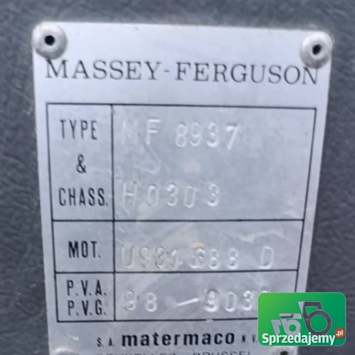 Kabina Kompletna Massey Ferguson 8937